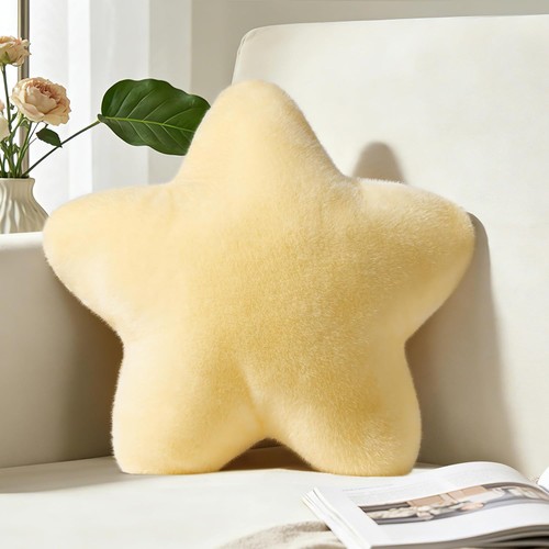 Star pillow cute yellow - star, 15.4"